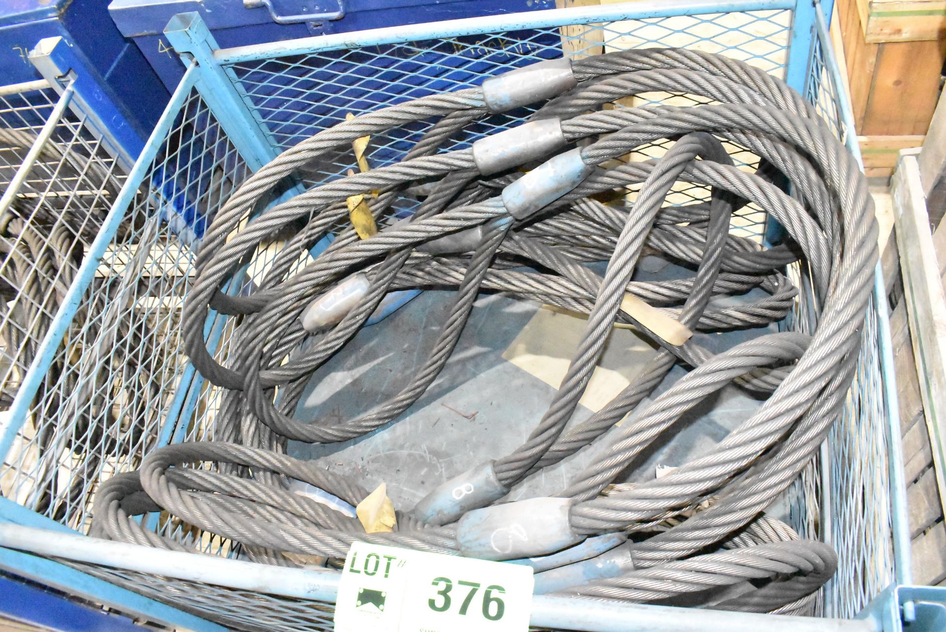 LOT/ CONTENTS OF BIN - WIRE ROPE SLINGS - Image 2 of 2