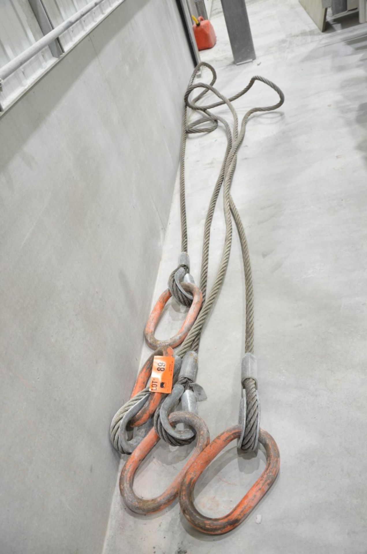 LOT/ (2) wire rope slings - Image 2 of 2