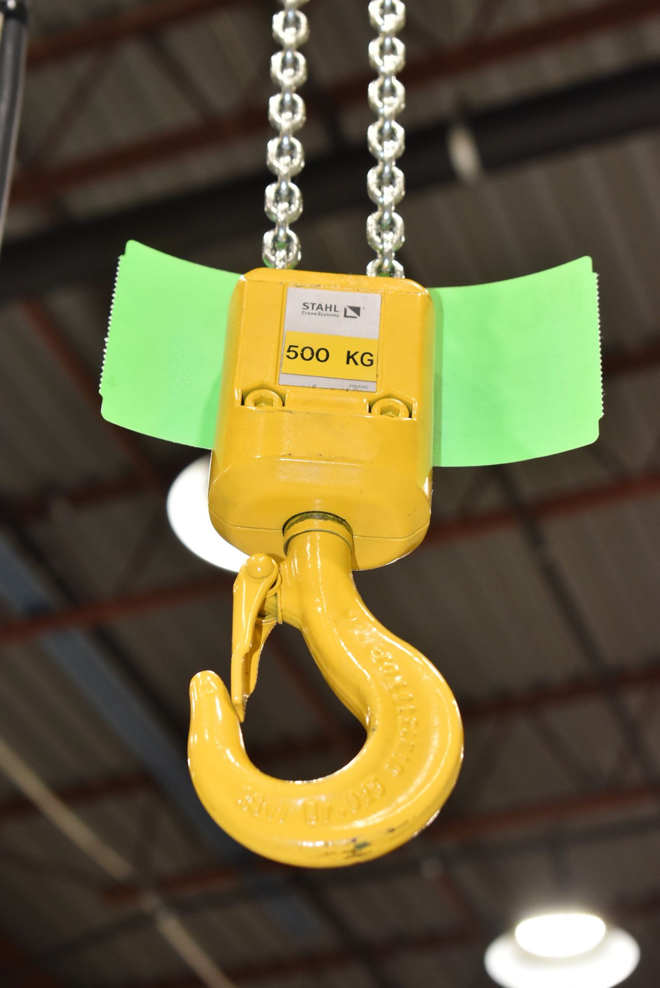 STAHL CRANE SYSTEM 1/2 TON ELECTRIC HOIST WITH PENDANT (CI) - Image 4 of 5