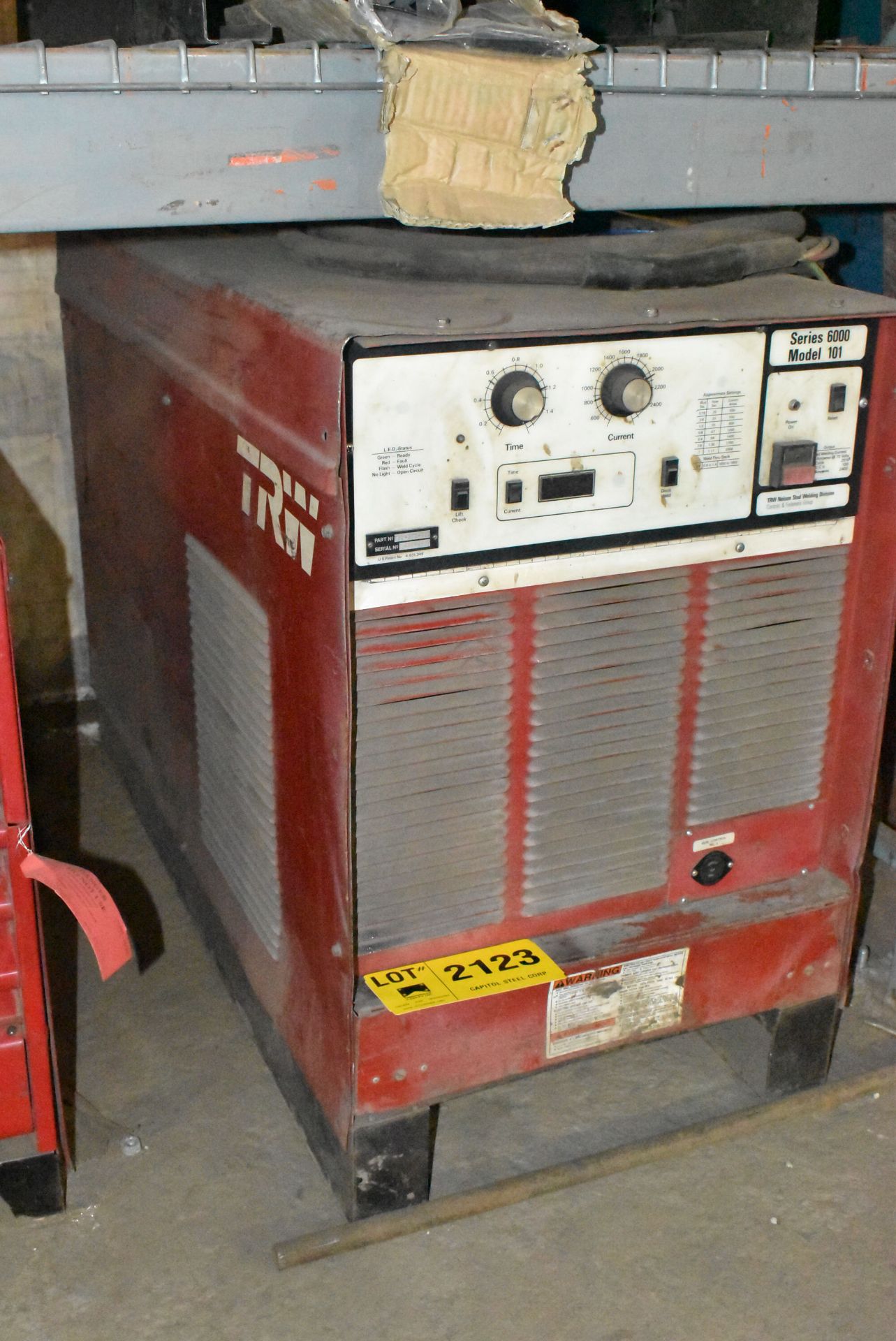 NELSON SERIES 6000 STUD WELDING POWER SOURCE [RIGGING FEES FOR LOT #2123 - $30 USD PLUS APPLICABLE - Image 2 of 4