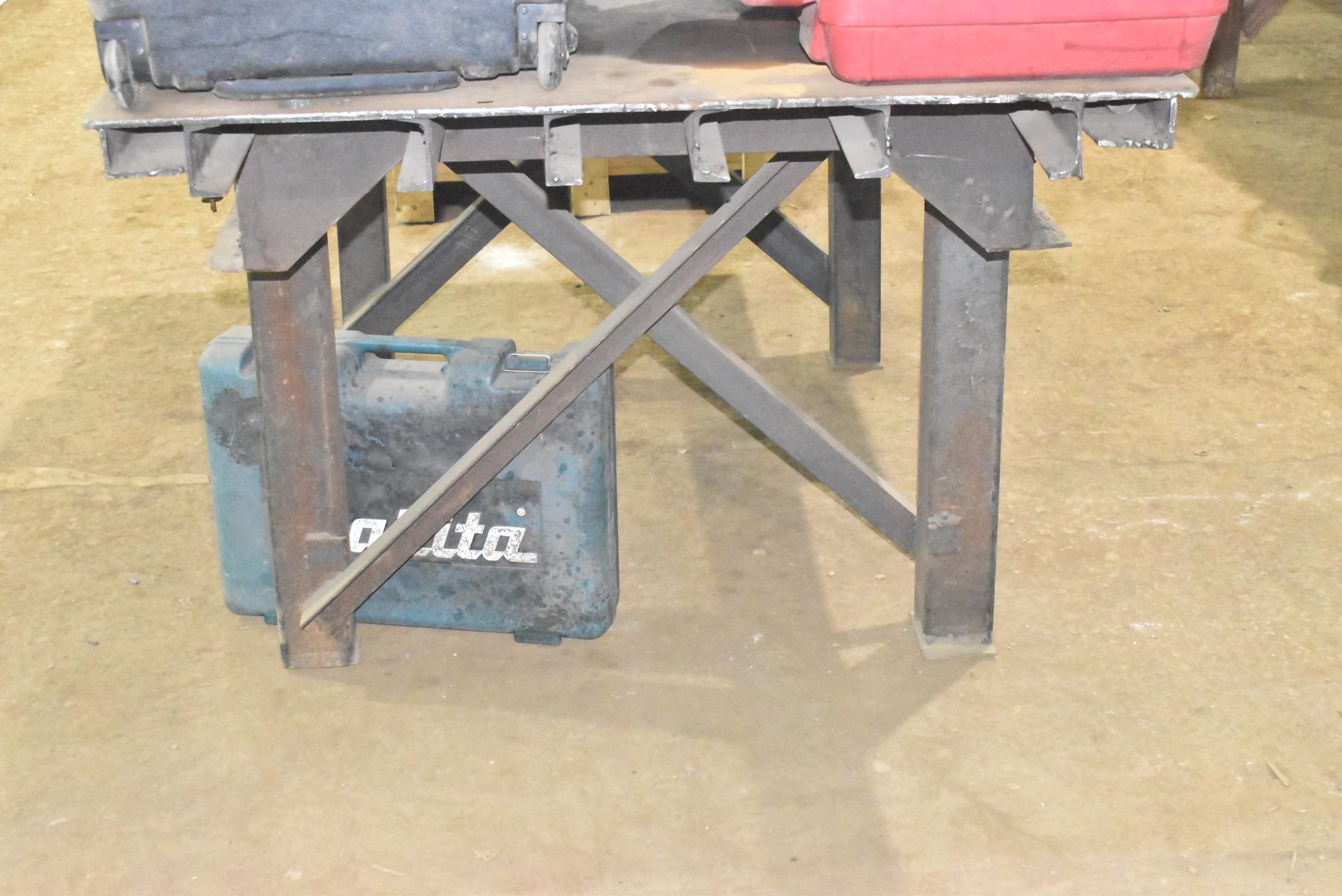 HEAVY DUTY STEEL WELDING TABLE (CONTENTS NOT INCLUDED) (CI) (DELAYED DELIVERY) [RIGGING FEES FOR LOT - Image 2 of 2