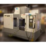 DOOSAN (2005) REVO 4020 CNC VERTICAL MACHINING CENTER WITH FANUC 0I-MB CNC CONTROL, 20" X 40" TABLE,