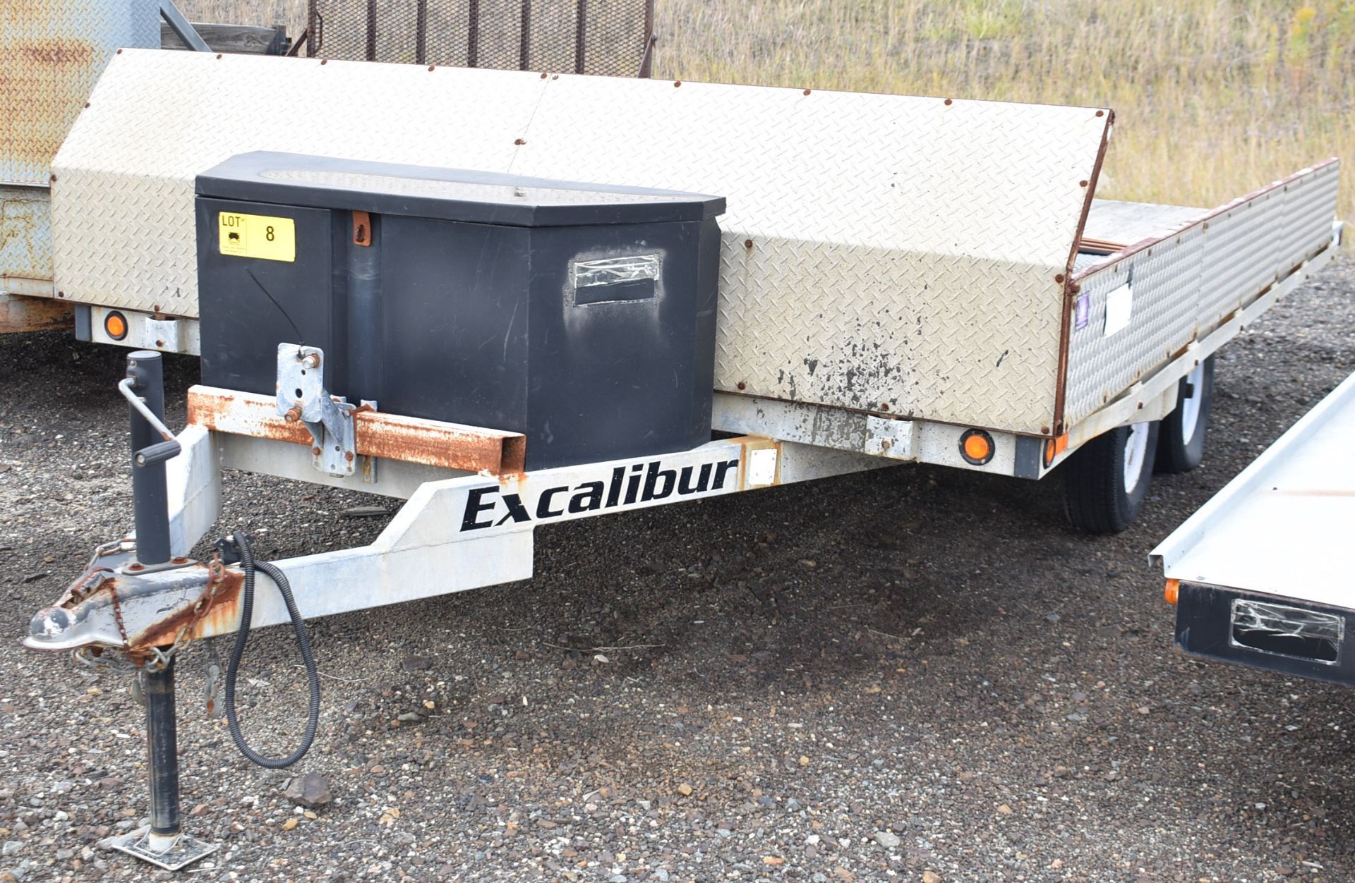 EXCALIBUR (2012) TANDEM AXLETILITY TRAILER WITH 168"X96" DECK, REMOVABLE RAMPS, VIN: - Image 3 of 10