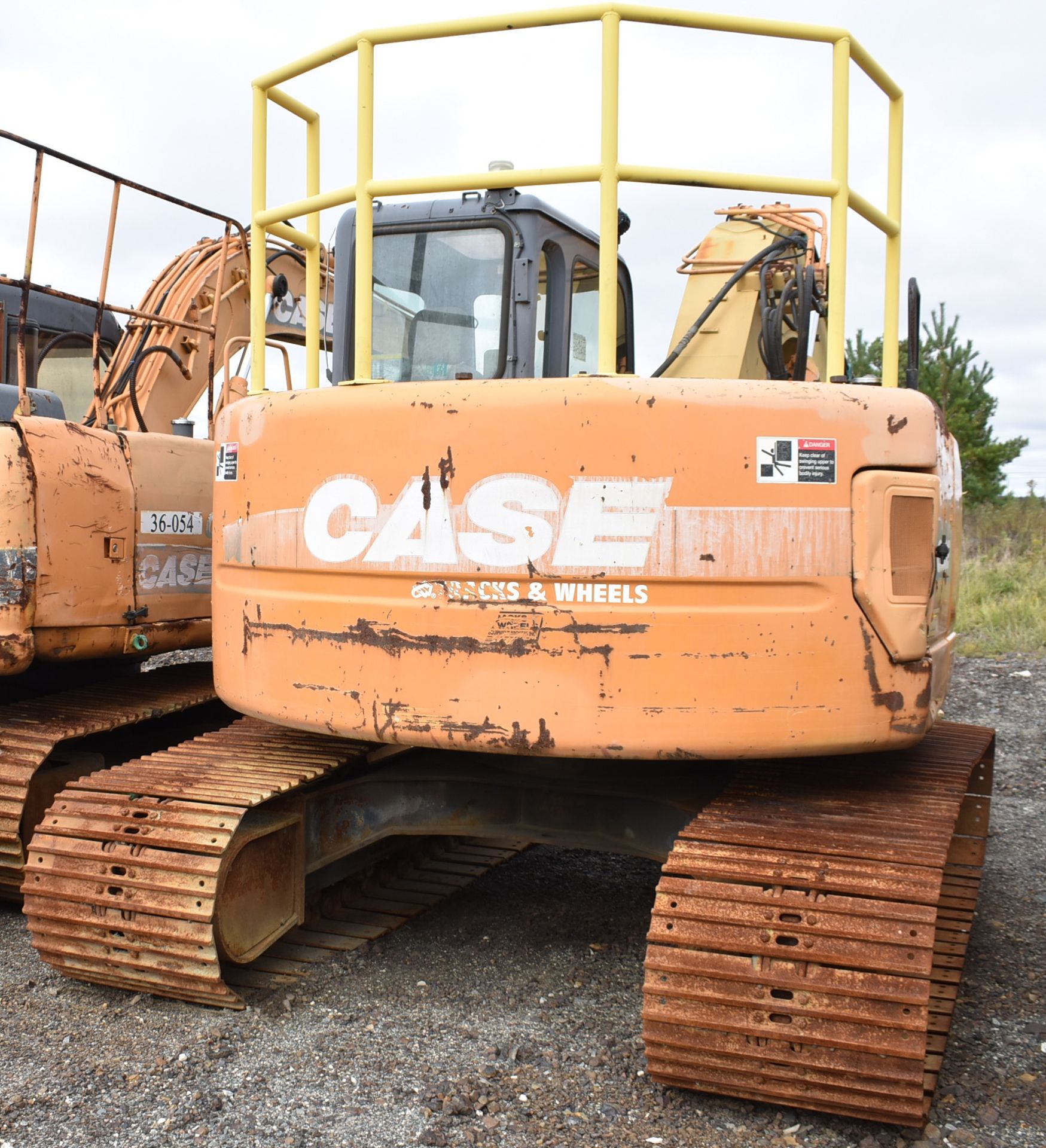 CASE CX135SR HYDRAULIC EXCAVATOR WITH HYDRAULIC GRAPPLE CLAW, 6560 HOURS (RECORDED ON METER AT - Image 6 of 14