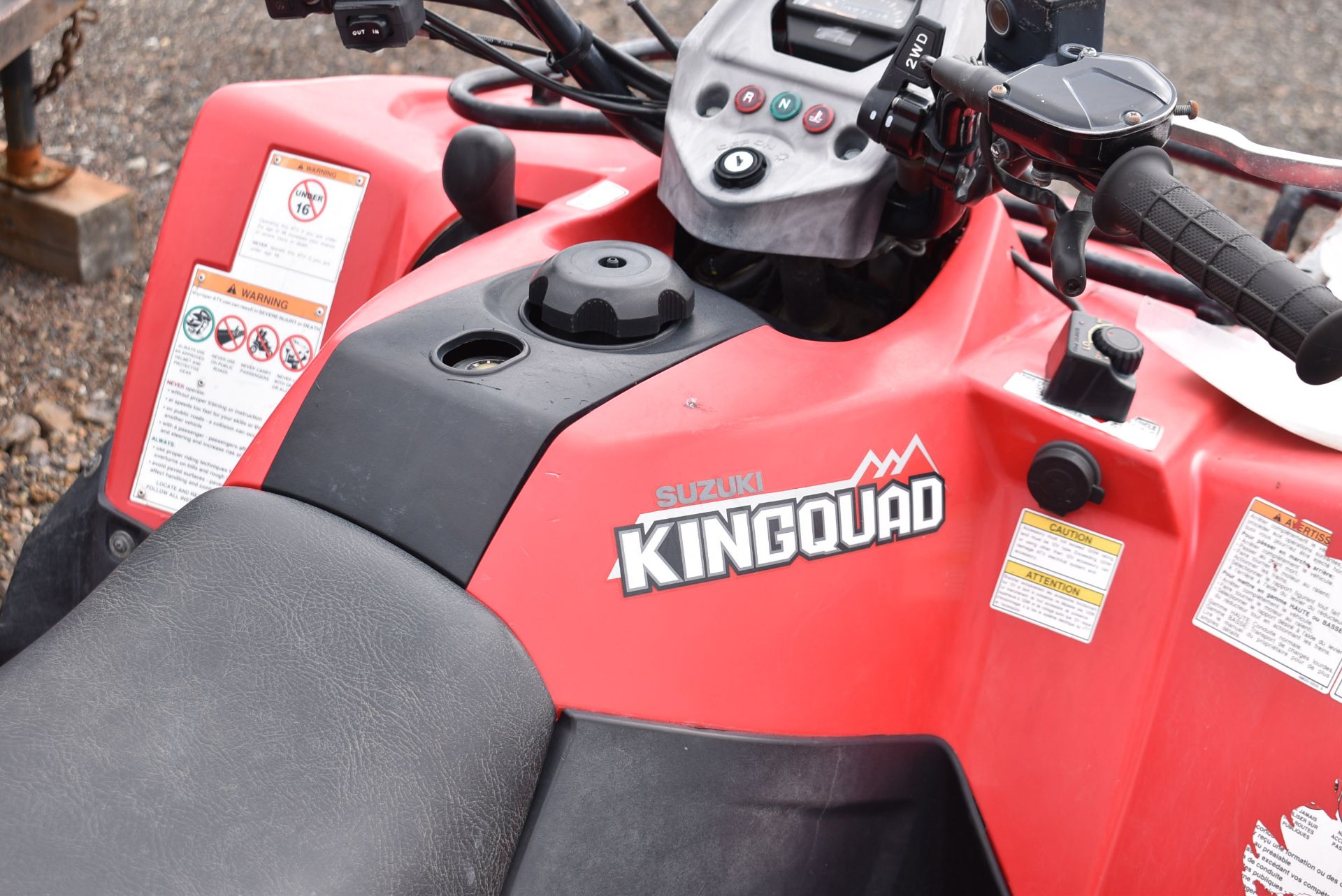 SUZUKI (2008) KING QUAD 400FSI 4X4 ATV WITH 2,711 KM (RECORDED ON ODOMETER AT TIME OF LISTING), VIN: - Image 6 of 12