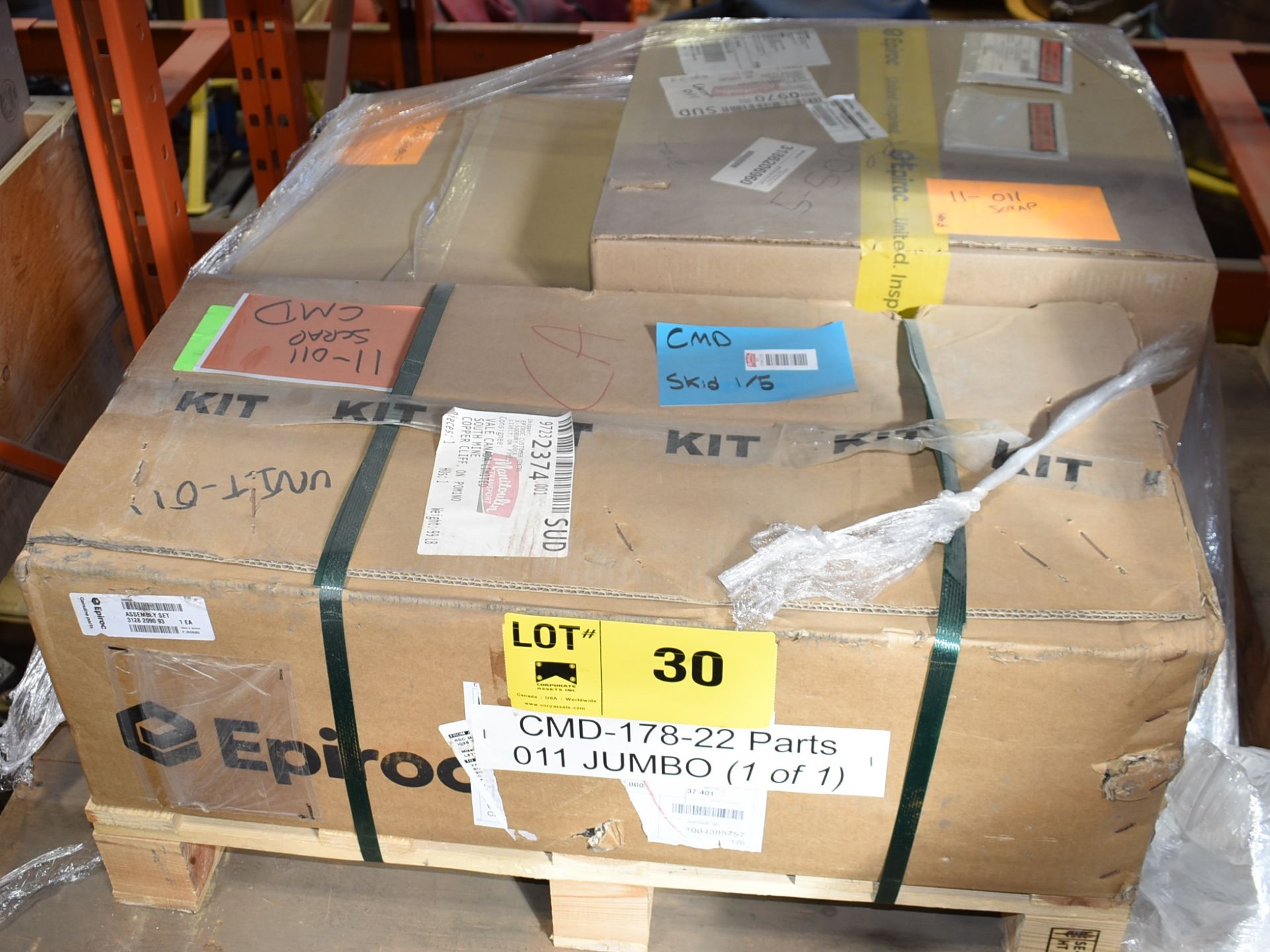 LOT/ CONTENTS OF PALLET CONSISTING OF SPARE PARTS FOR ATLAS COPCO 281 SINGLE BOOM JUMBO ROCK - Image 4 of 19