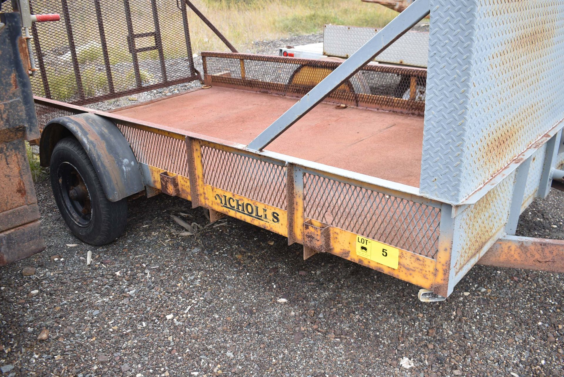 NICHOLLS 82" X 143" SINGLE AXLE UTILITY TRAILER VIN: 2N9LS1212KA010653 (CMD-113-21) - Image 2 of 9