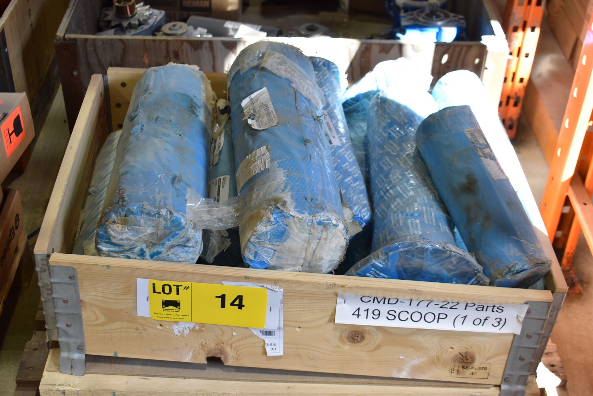 LOT/ CONTENTS OF PALLET CONSISTING OF SPARE PARTS FOR ATLAS COPCO ST8B UNDERGROUND SCOOP LOADER (CMD - Image 3 of 3