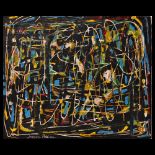 Spiderweb, signed - Jackson Pollock. Fractal Analysis Professor R. Taylor, FRACTALS RESEARCH LLC..