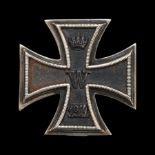 WWI Iron Cross 1st Class 1914 by D.R.G.M.- K.M.S.T..