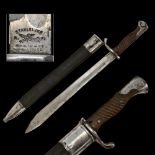 Bayonet and scabbard - Mauser Model 1898/05 `Butcher` by Stahlblume R.K. Schulte & Co. Gevelsberg.