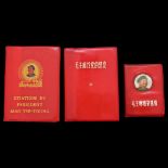 Three books with quotes and speeches by Mao Zedong. China in the 60s of the 20th century.