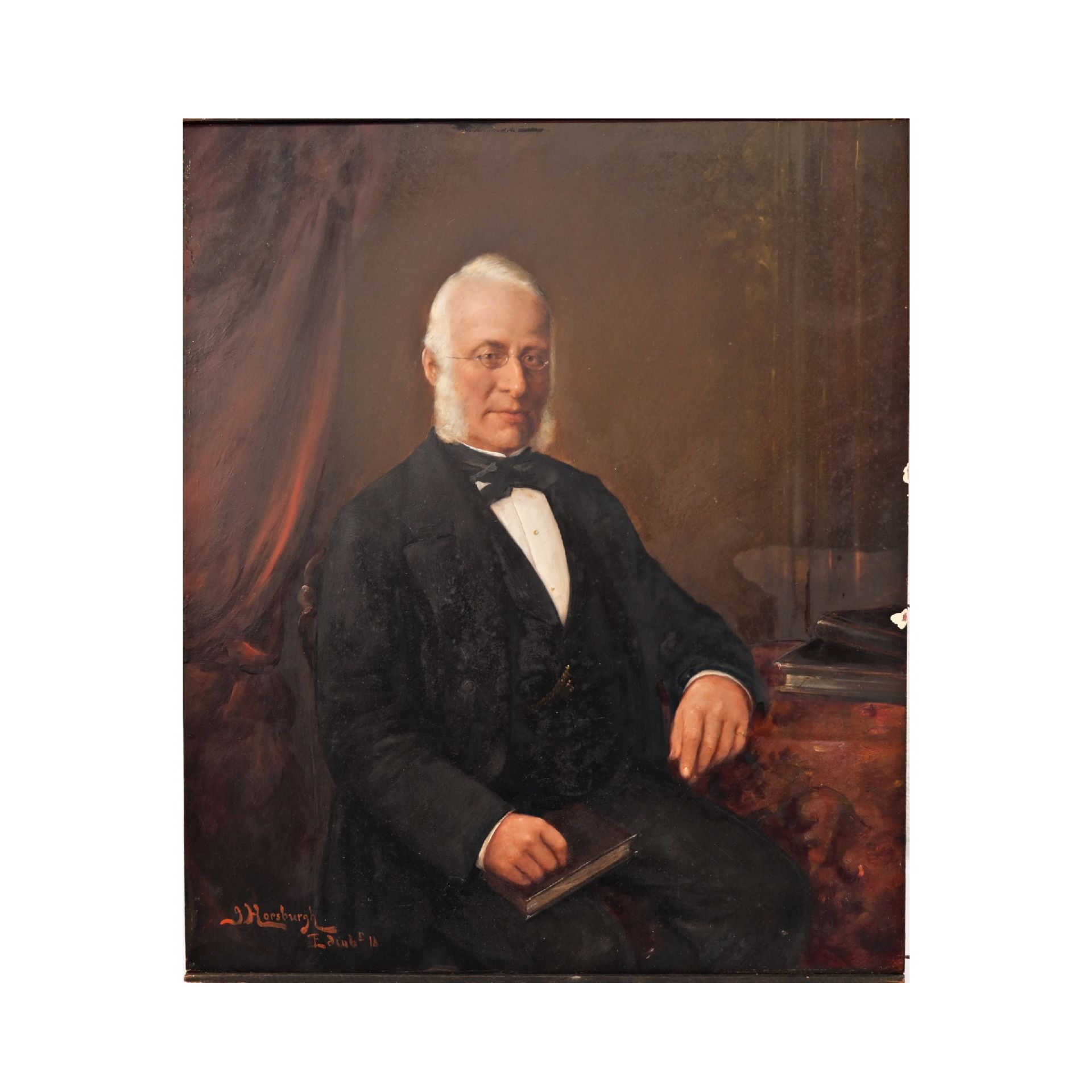 JOHN HORSBURGH, Scottish, (1835-1924) Portrait of a Gentleman. 1918.