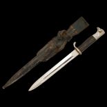 RARE WW2 GERMAN ARMY KS98 PARADE BAYONET, SCABBARD & FROG BY RICH. ABR. HERDER SOLINGEN SOLINGEN.