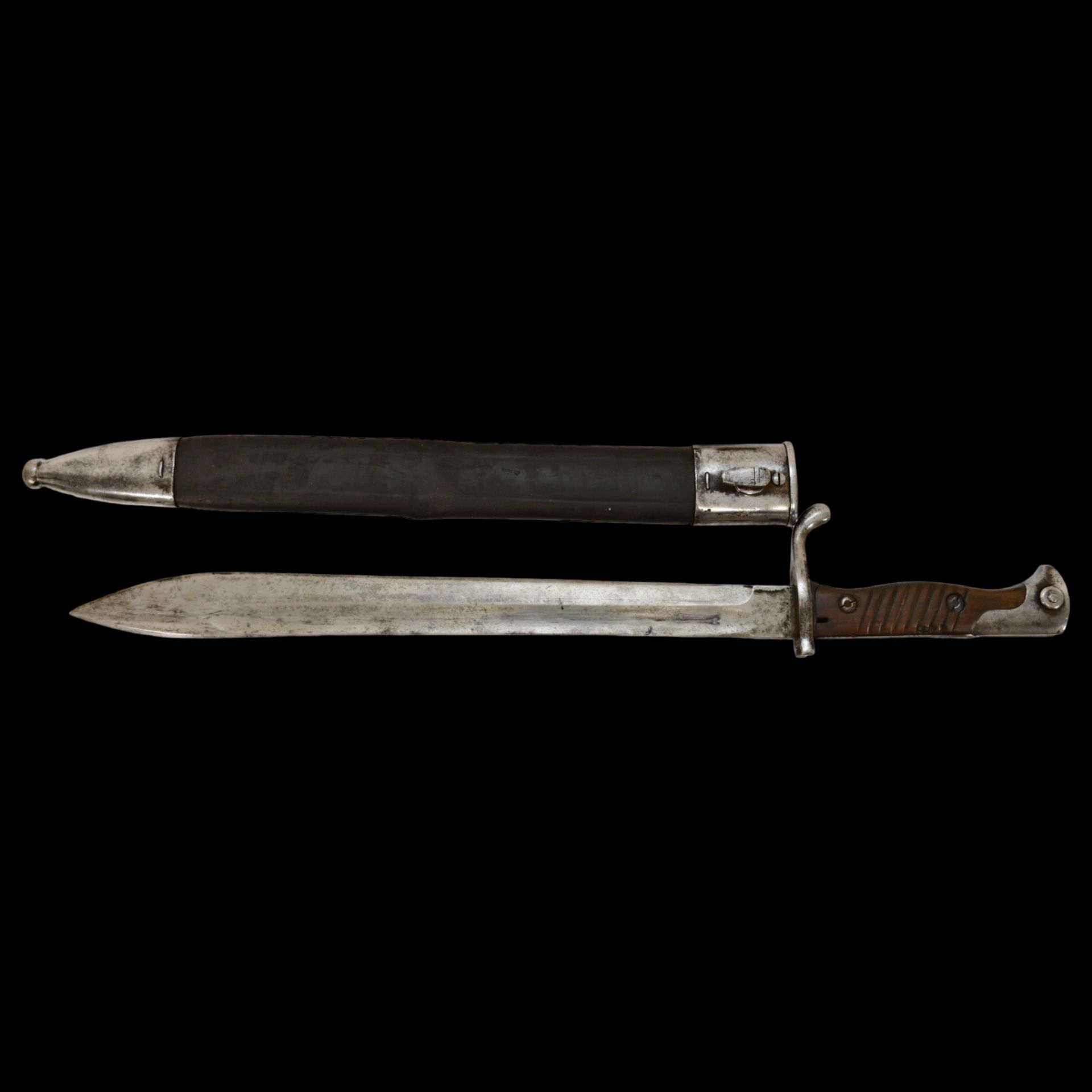 Bayonet and scabbard - Mauser Model 1898/05 `Butcher` by Stahlblume R.K. Schulte & Co. Gevelsberg. - Image 4 of 5