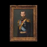 Portrait of Nicholas II, Russian Empire, early 20th century, based on a portrait by Ernst Liphart.