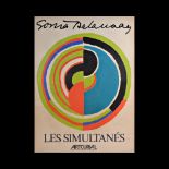 Sonia Delaunay "Les Simultanes", 1977, Lithograph, Paris Exhibition Poster, signed by the artist.