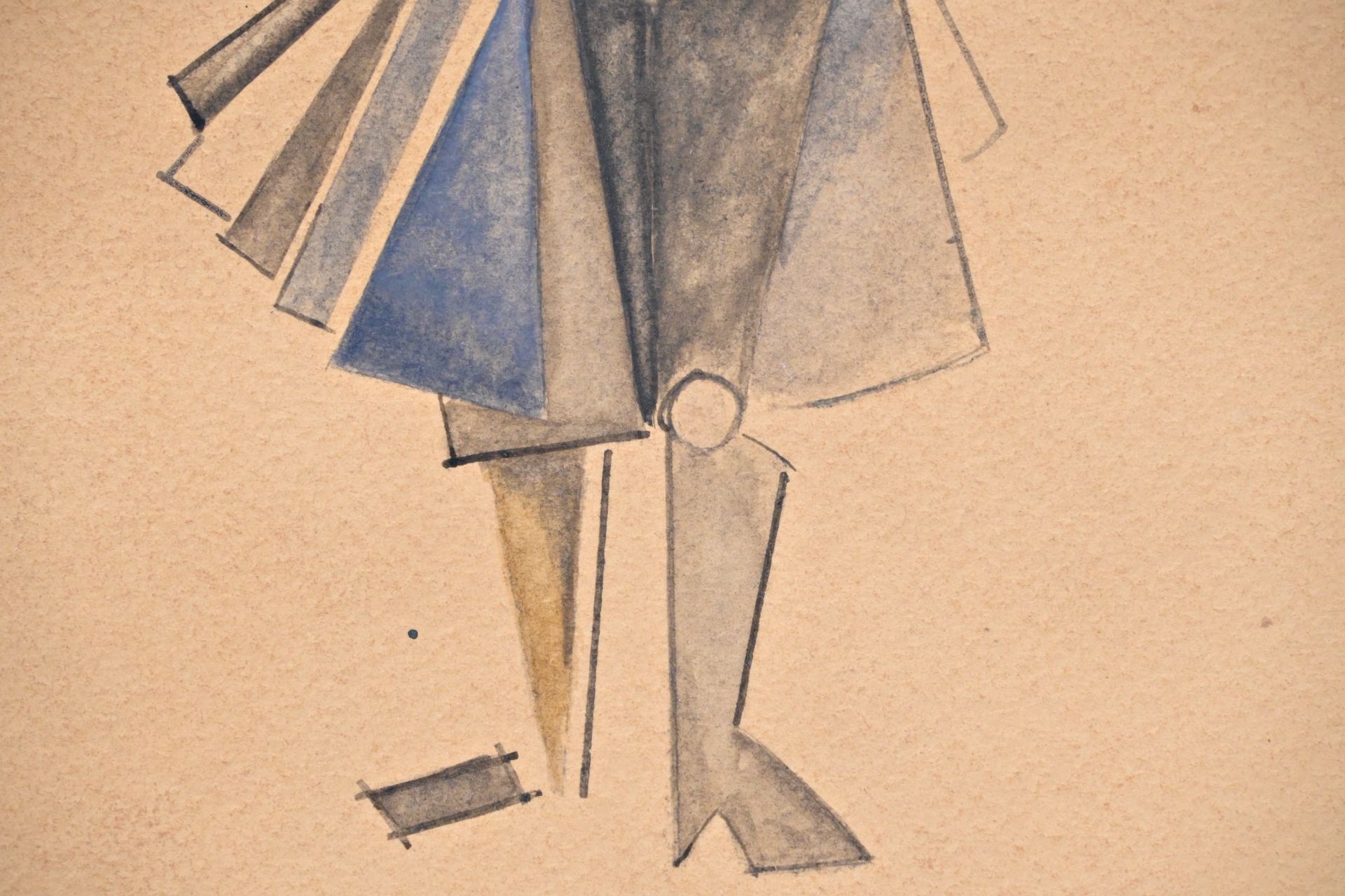 Alexander RODCHENKO (1891-1956) "Costume Design", watercolor on paper, signed by A. Rodchenko No. 77 - Bild 4 aus 8