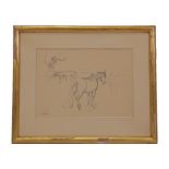 YVES BRAYER (1907-1990), engraving, "Camargue Horse" 20th Century, French.