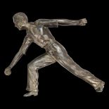 Metal sculpture "Ball Player", Without base, France, first half of the 20th century. Weight 3 kg.