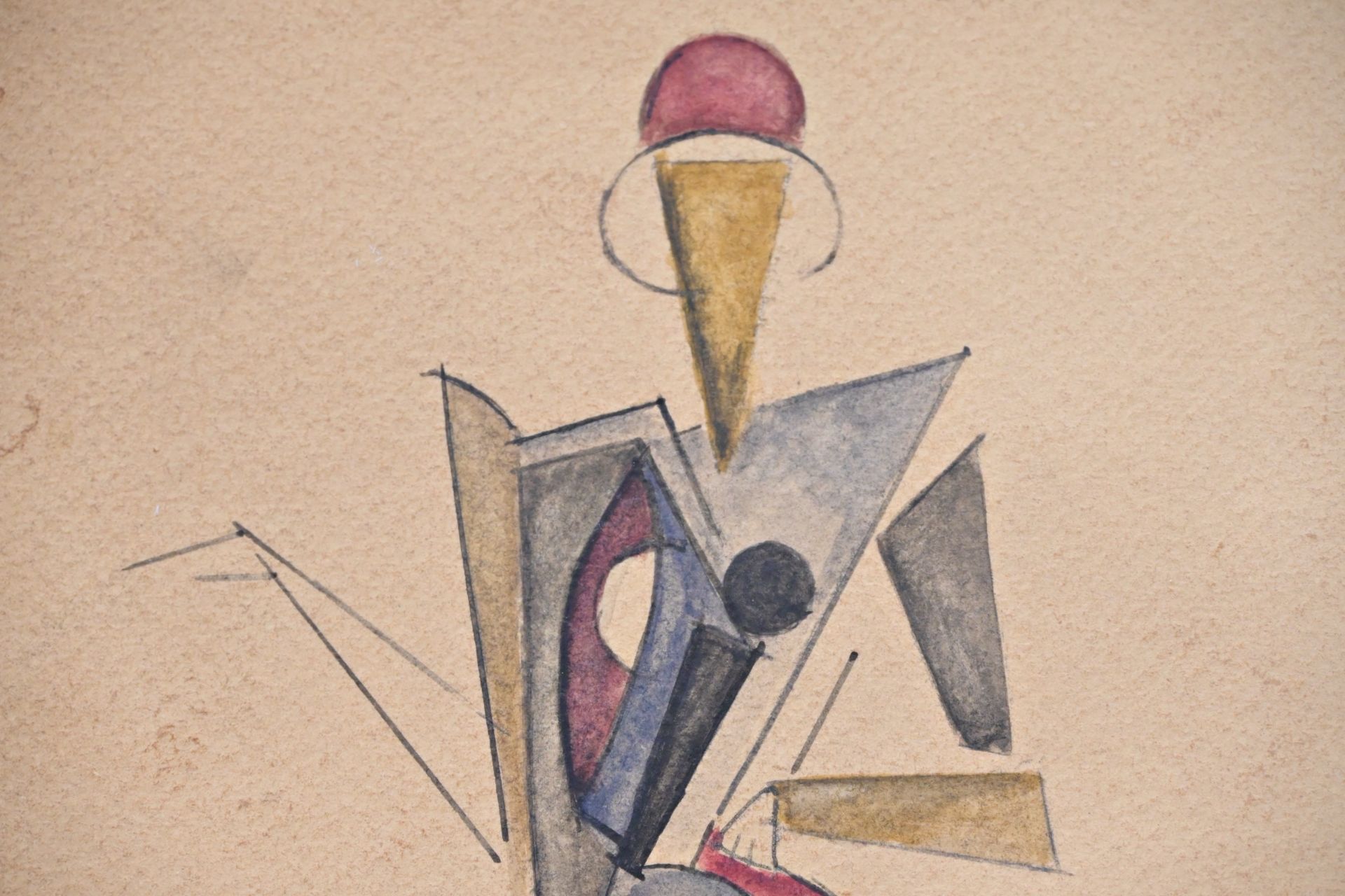 Alexander RODCHENKO (1891-1956) "Costume Design", watercolor on paper, signed by A. Rodchenko No. 77 - Bild 3 aus 8