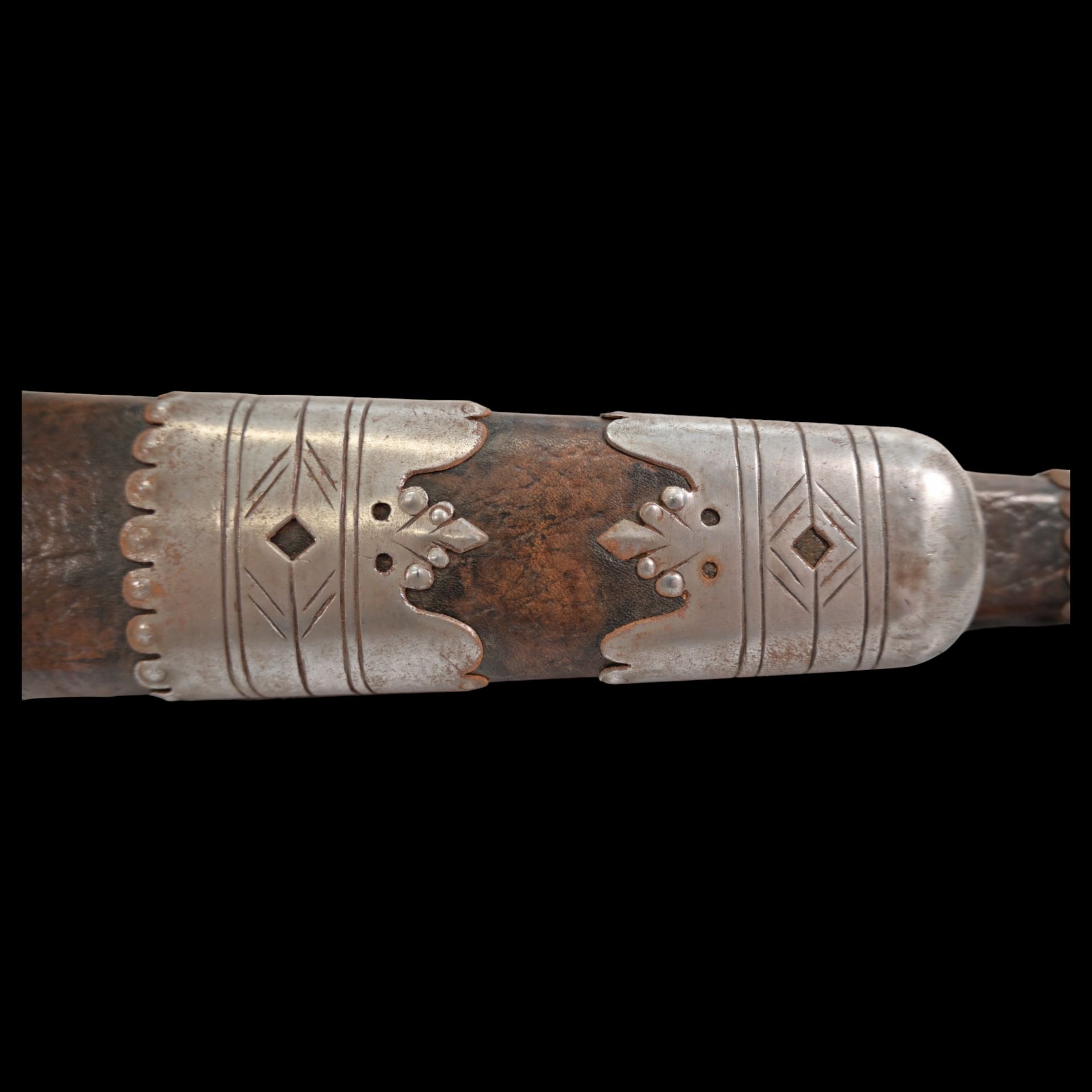 Set of French hunting cutlery from the 18th century. - Image 7 of 16