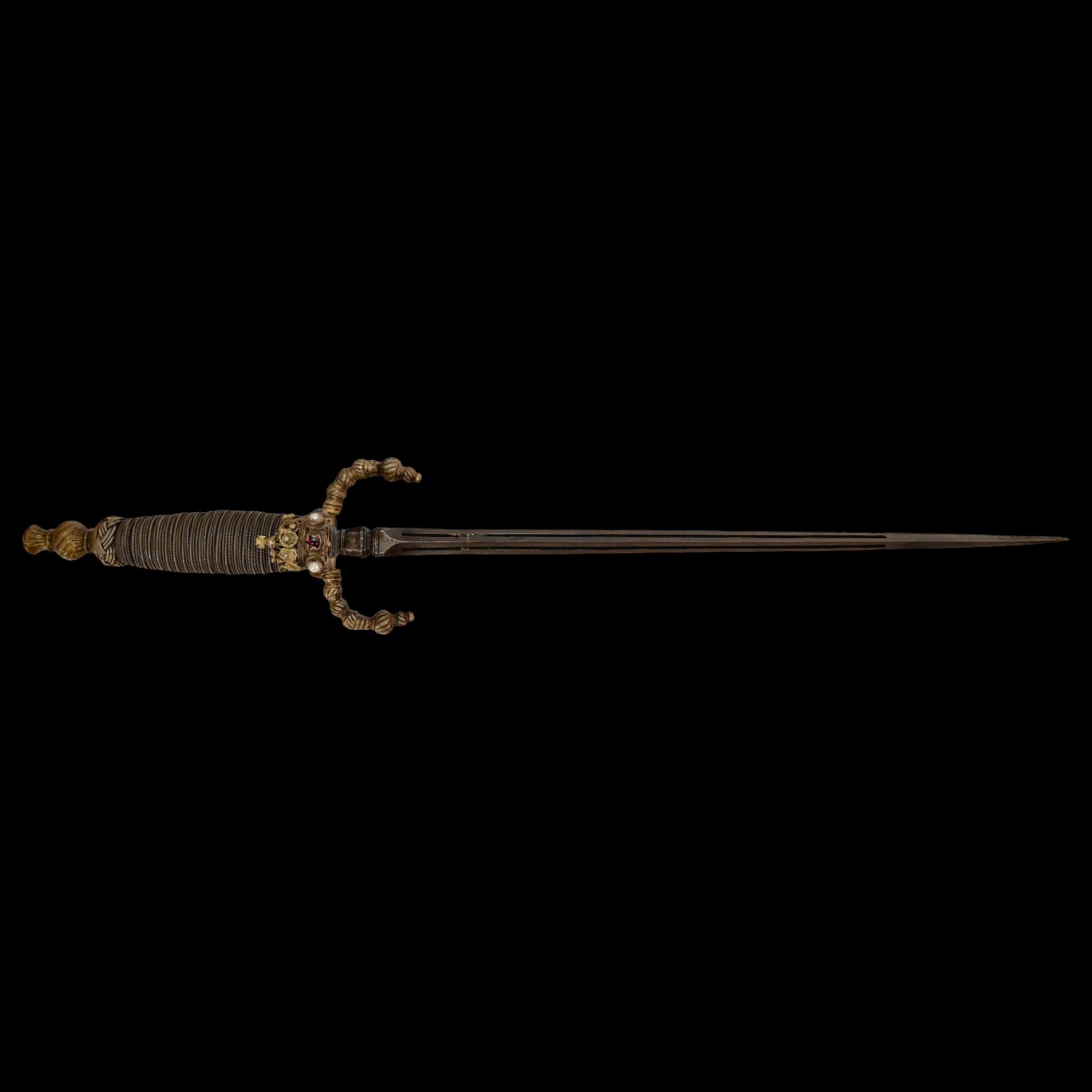 Rare Venetian Dagger, Schiavona, silver hilt and scabbard, Early 18th century. - Image 19 of 25