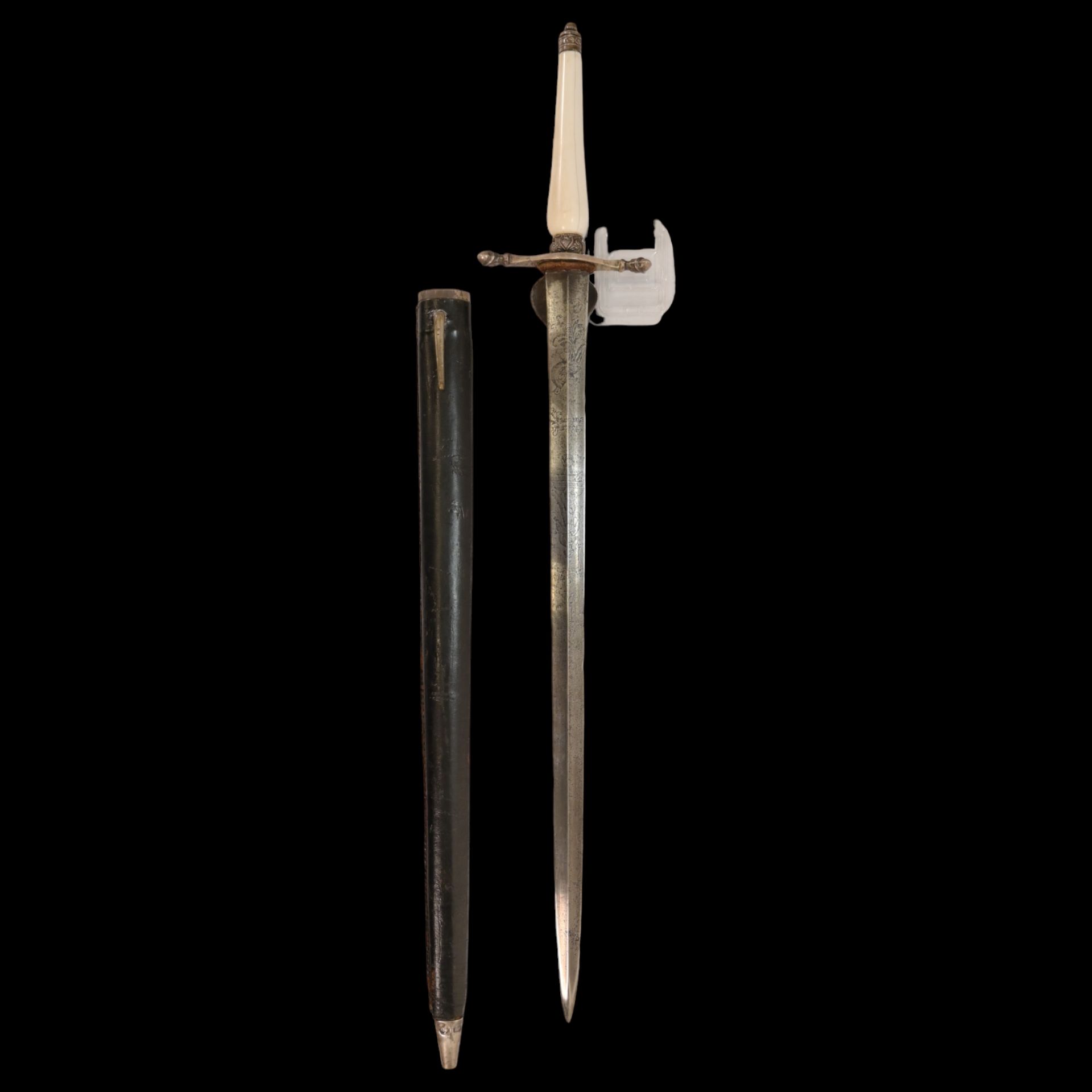 A Hunting bayonet with silver fittings, Russian Empire, second half of the 19th century. - Image 20 of 30
