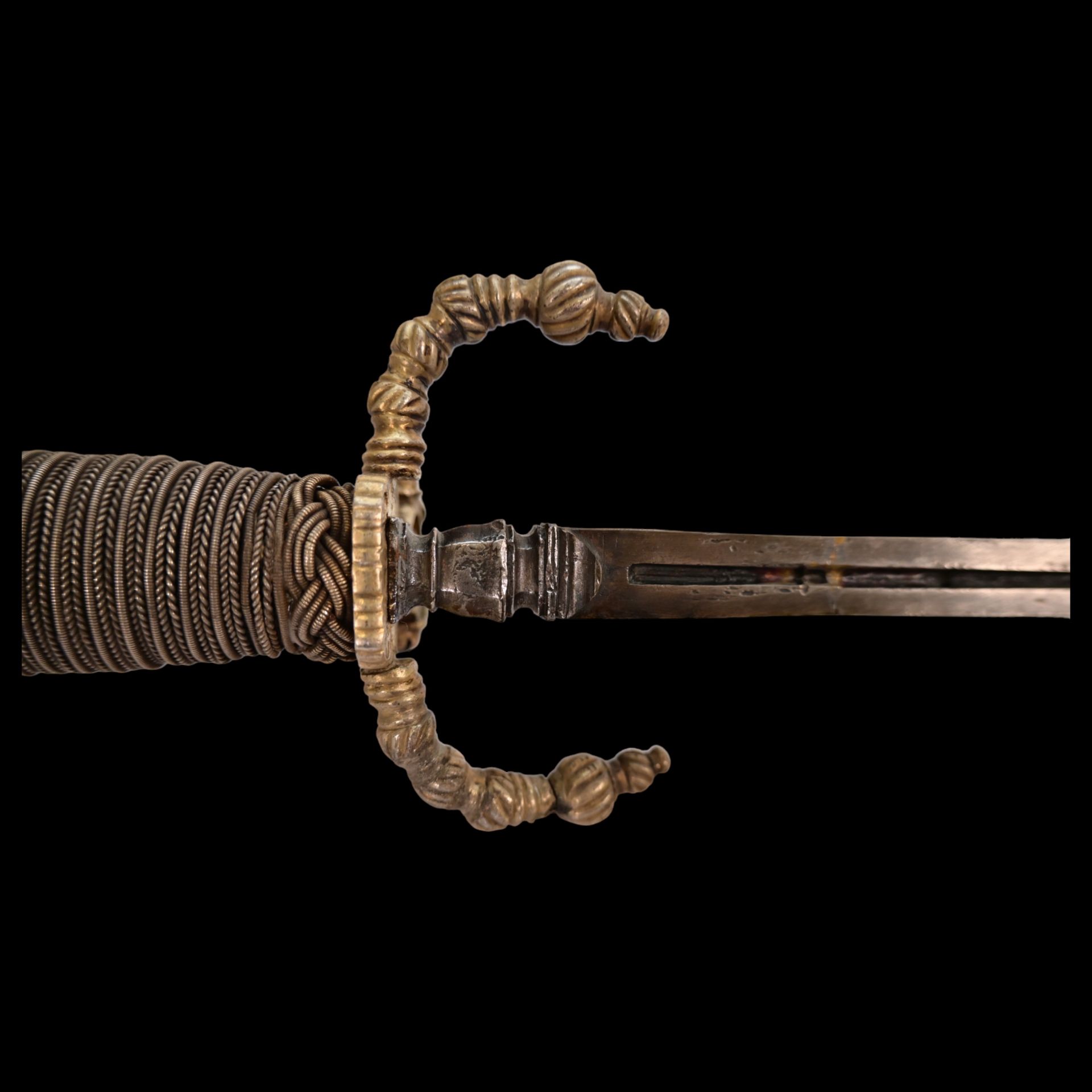 Rare Venetian Dagger, Schiavona, silver hilt and scabbard, Early 18th century. - Image 23 of 25