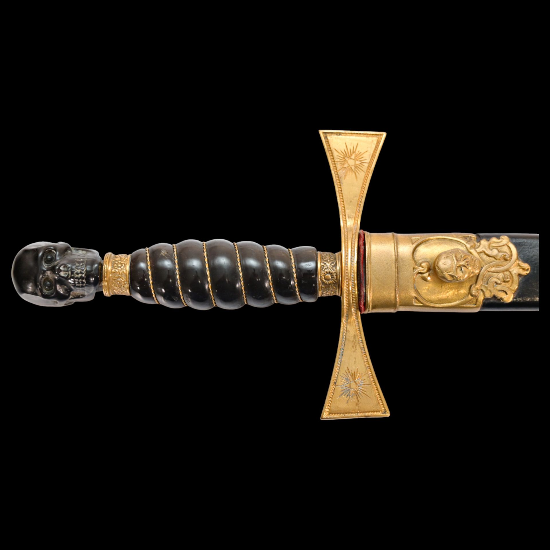 French Masonic ritual dagger. - Image 3 of 14