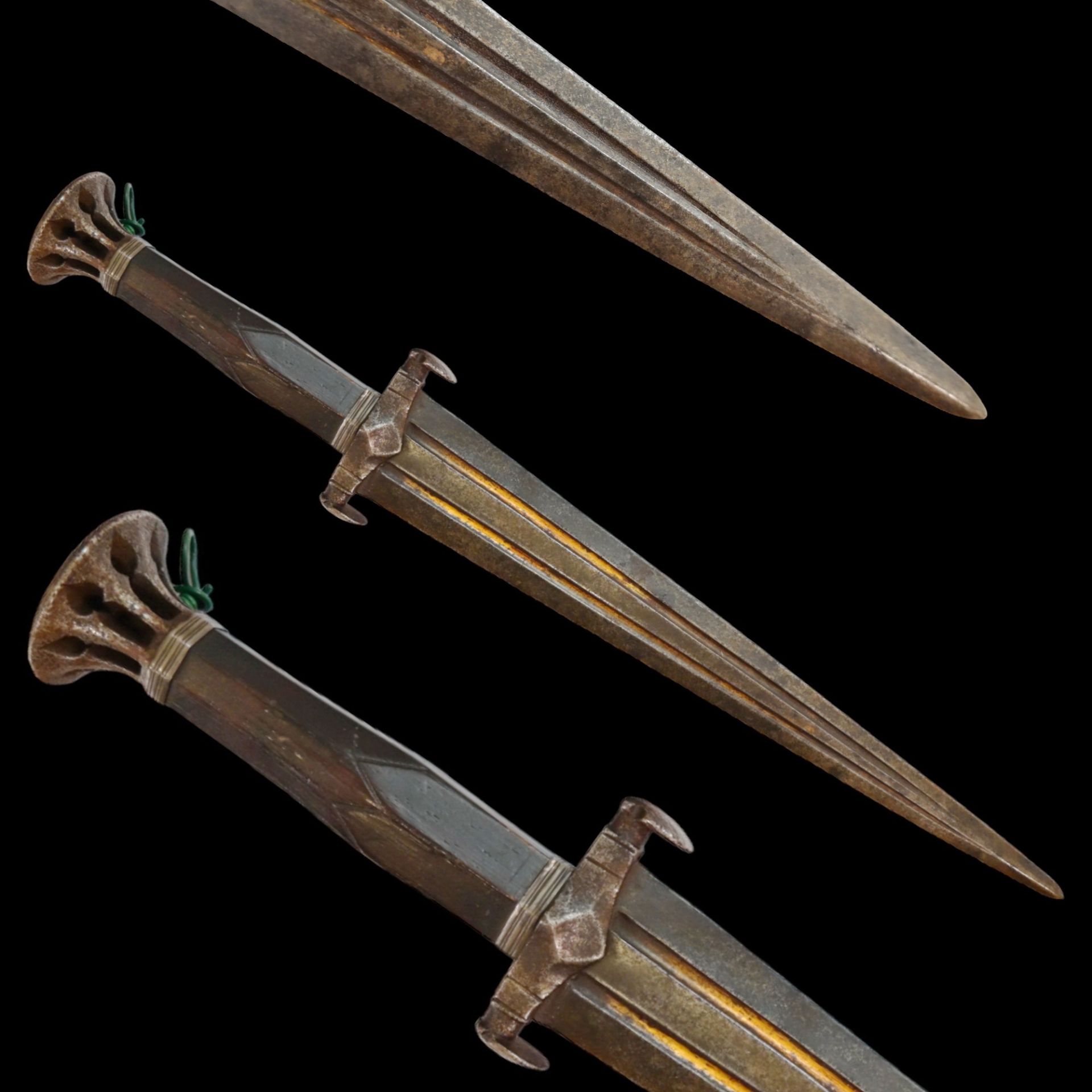 Very rare medieval dagger in excellent condition, France, 15th-16th century.