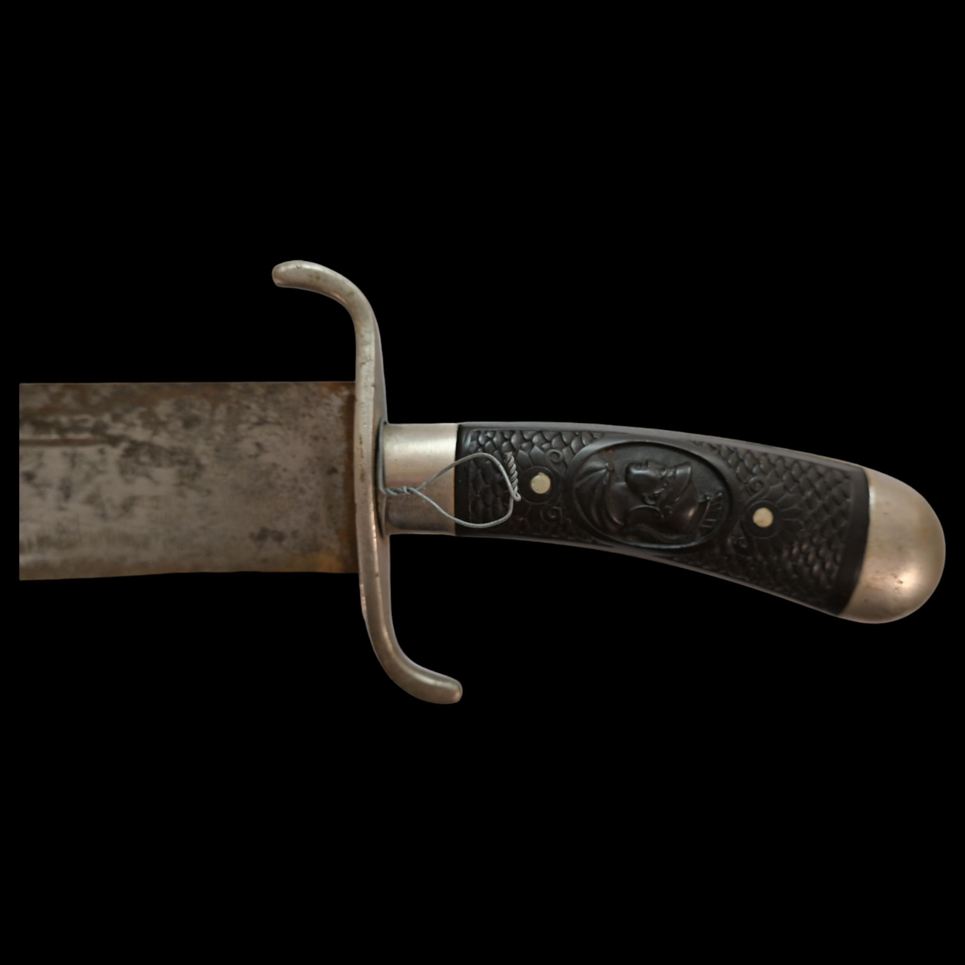 Large hunting sword, knife, German made, Weyersberg Hermanos, last third of the 19th century. - Image 4 of 9