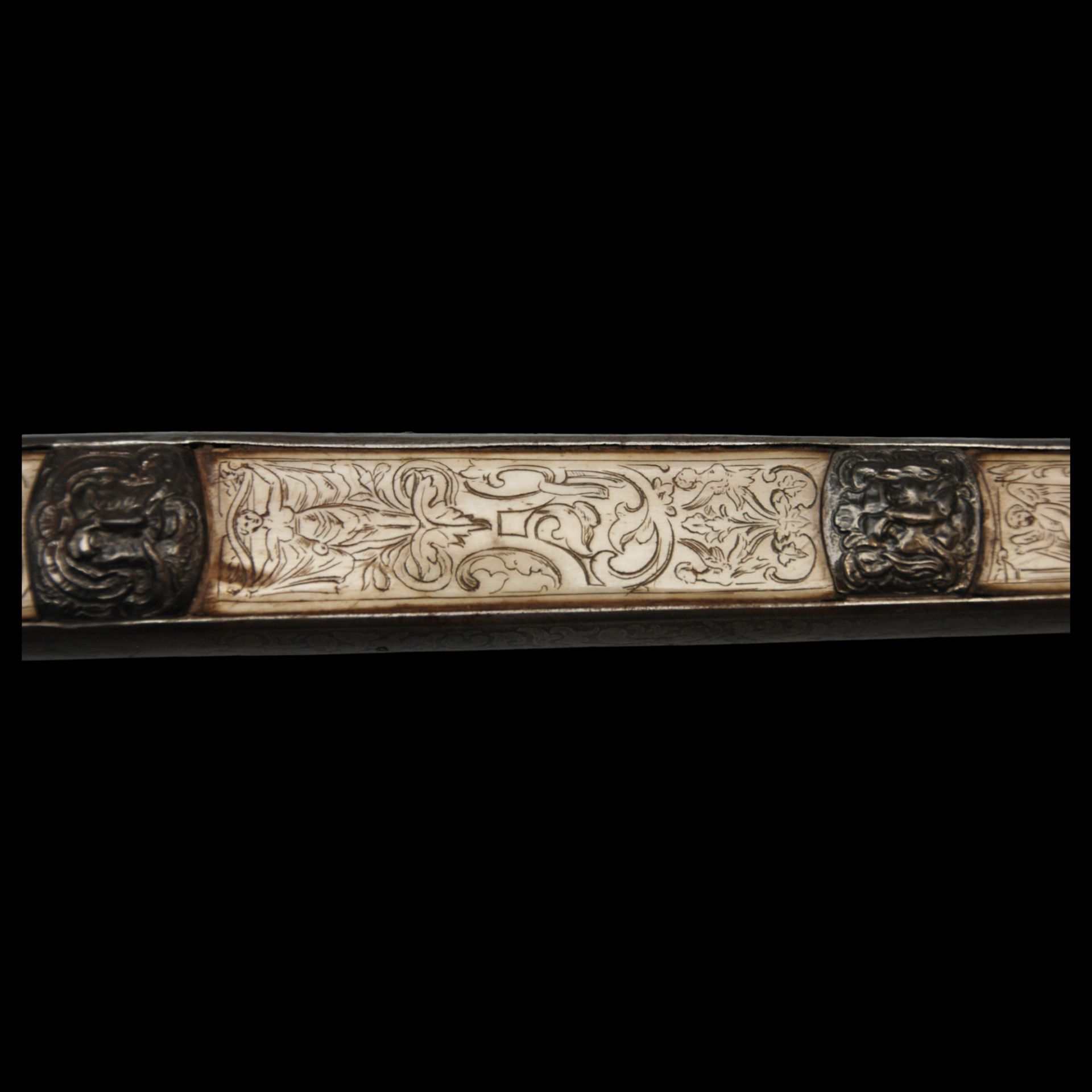 A Italian ceremonial dagger. 18 century. - Image 6 of 16
