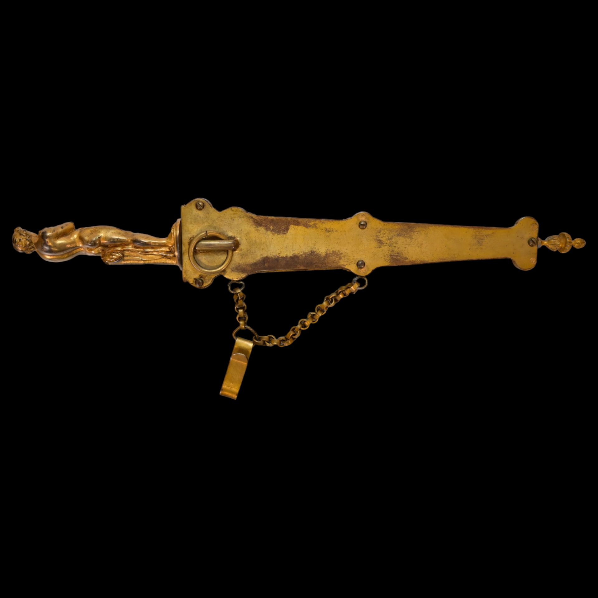 A Very high quality Renaissance Style Brass with gilt Dagger, 19th century. - Image 3 of 13