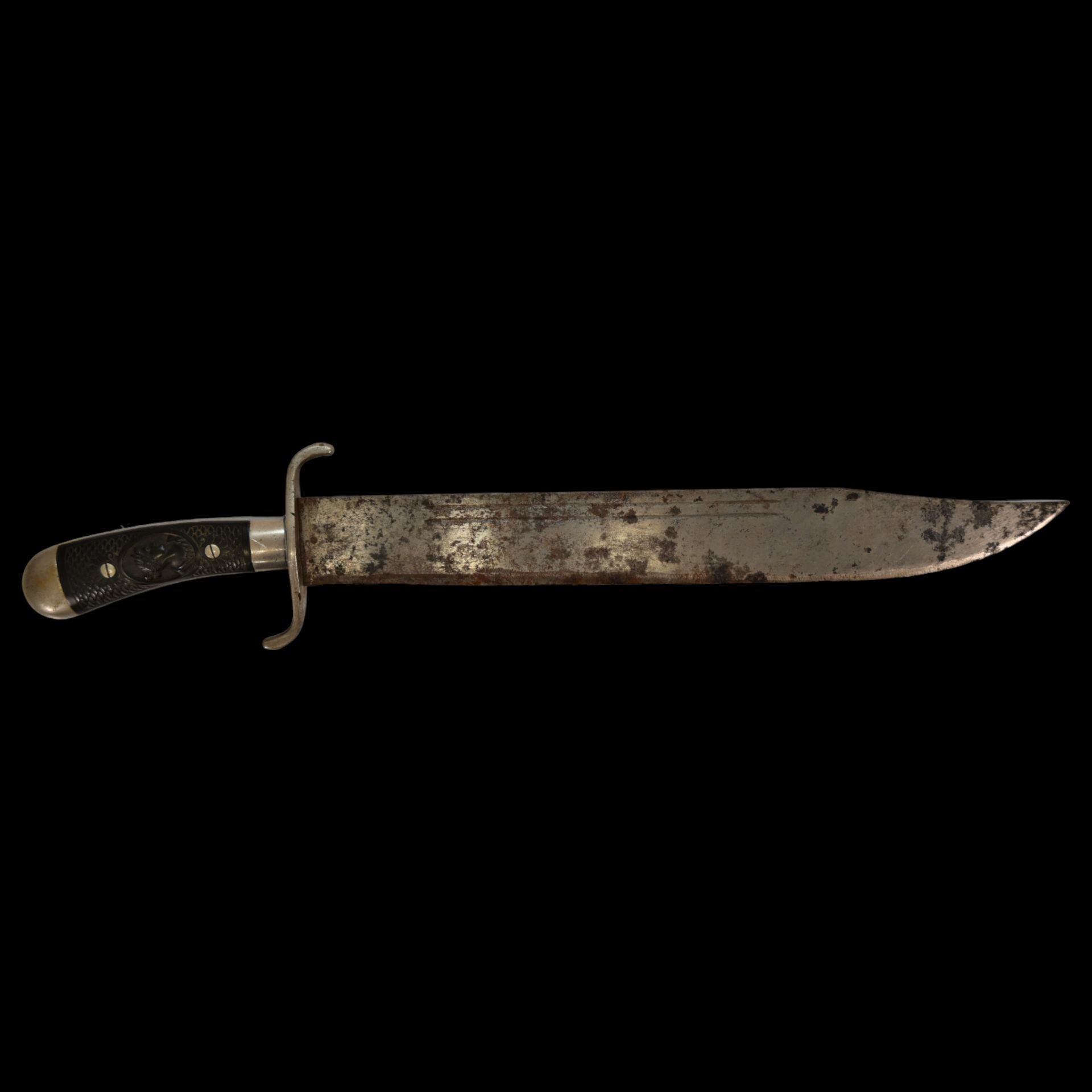 Large hunting sword, knife, German made, Weyersberg Hermanos, last third of the 19th century. - Image 2 of 9