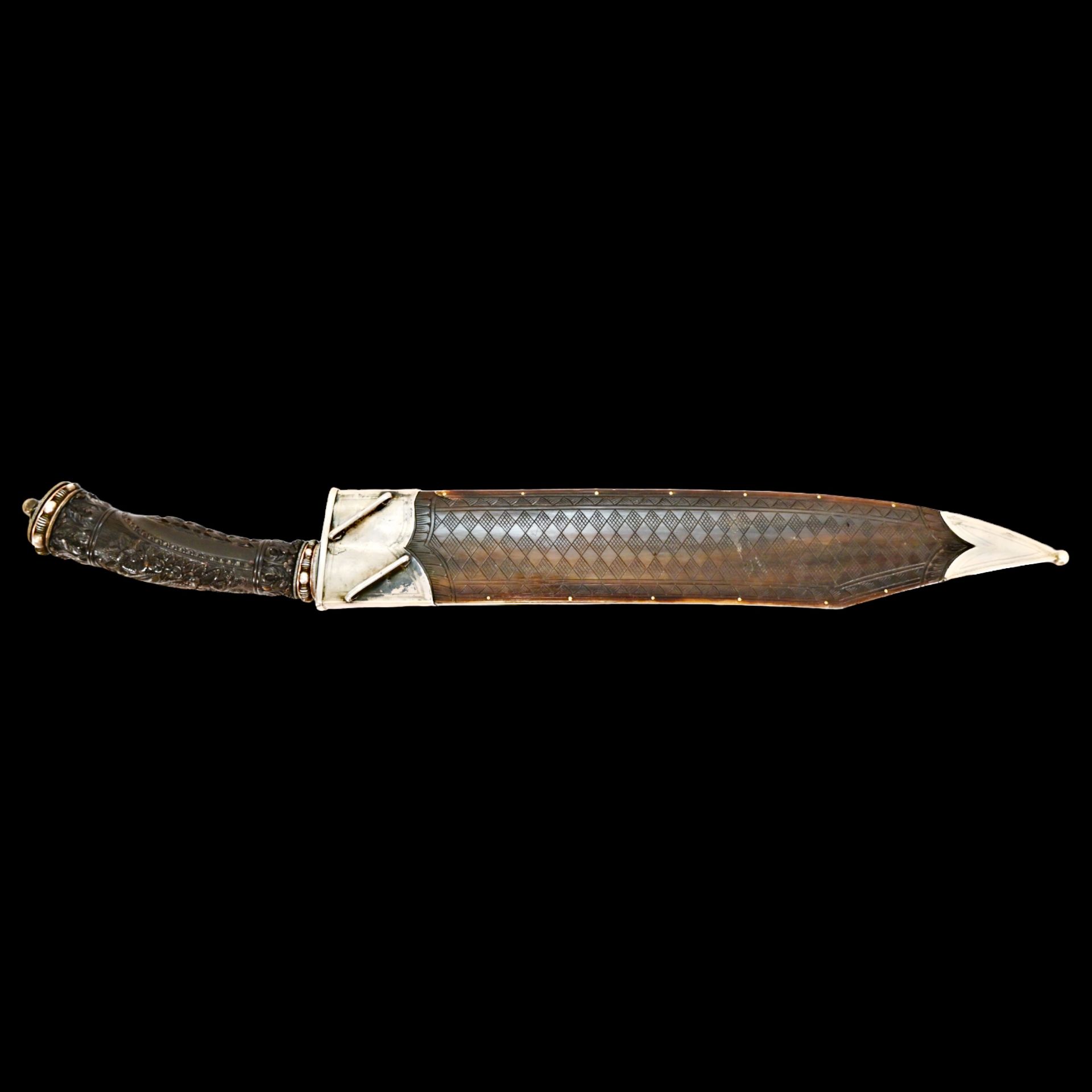 Magnificent, richly decorated knife, Indonesia, first half of the 20th century. - Image 7 of 33