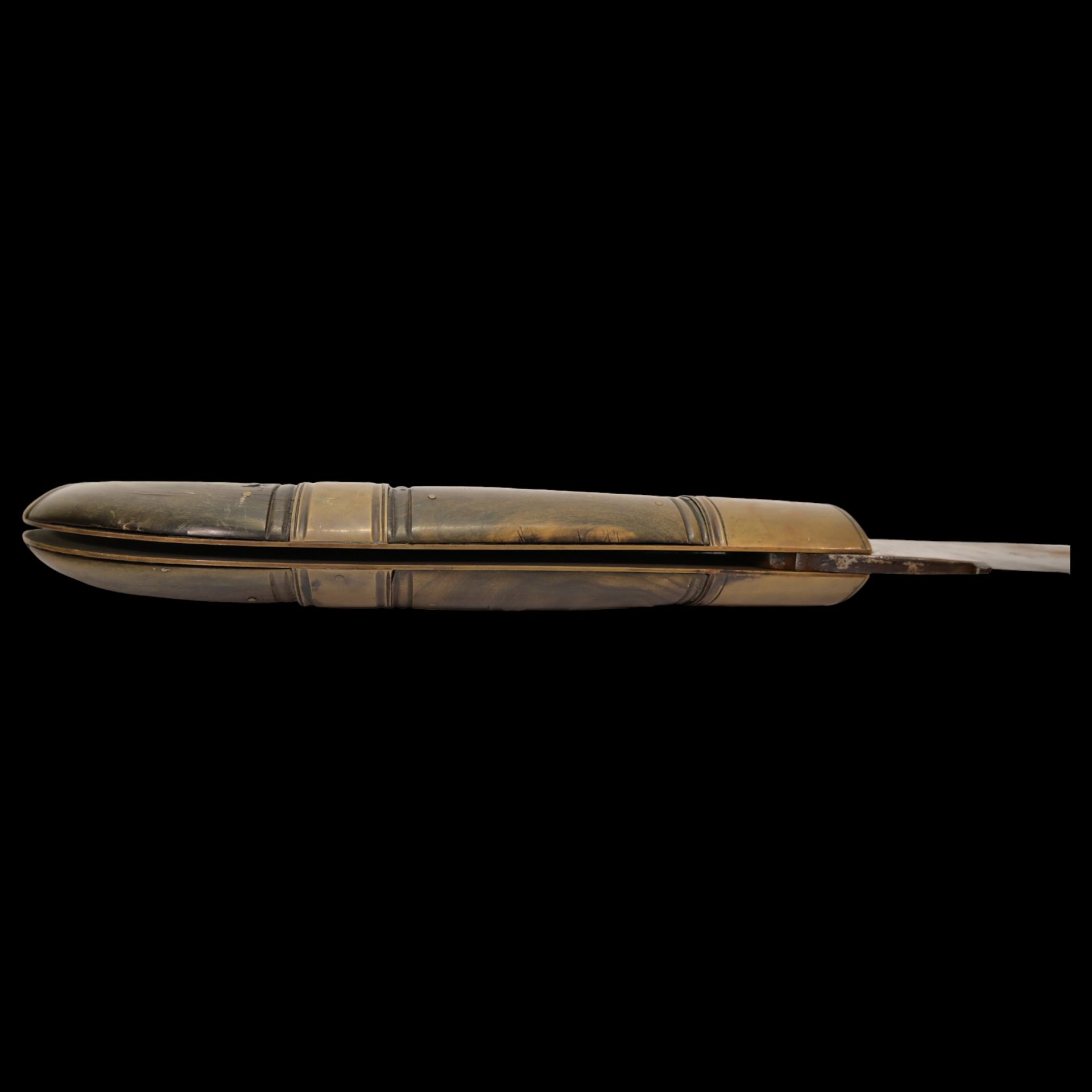 A Rare Large curved folding knife Beltrame (Roncola), Italy mid-20th century. - Image 5 of 8