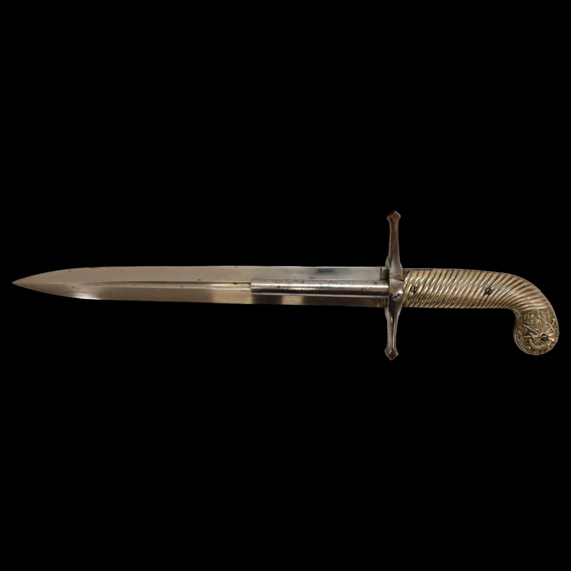 French D.B Dumonthier Dagger, Percussion Double Barrel Pistol, circa 1855-60. - Image 12 of 19