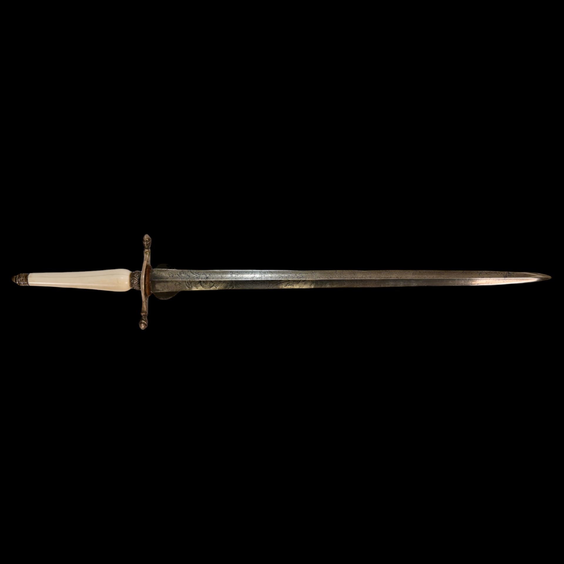 A Hunting bayonet with silver fittings, Russian Empire, second half of the 19th century. - Image 23 of 30