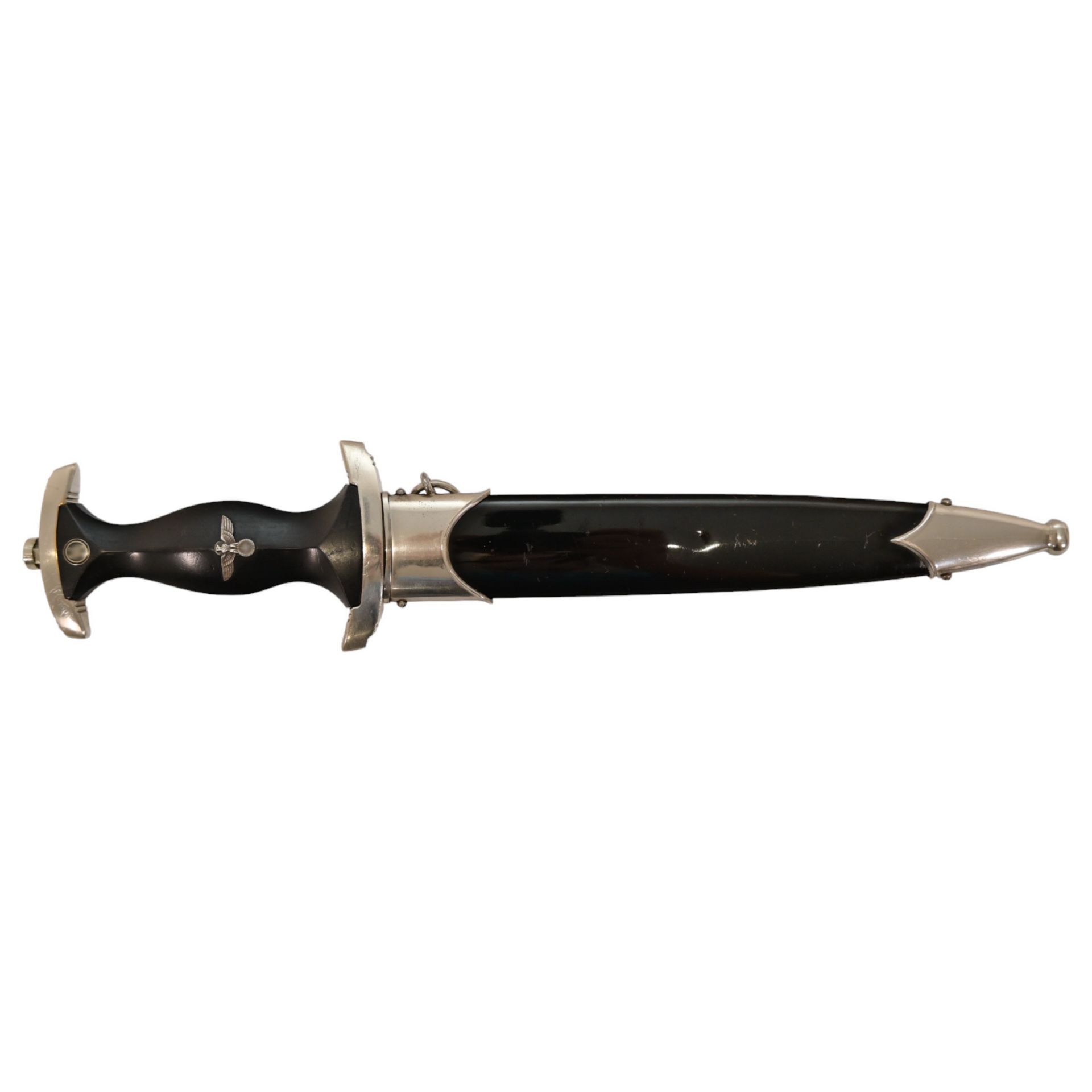 Nice WWII German SS Dagger with scabbard. - Image 2 of 13