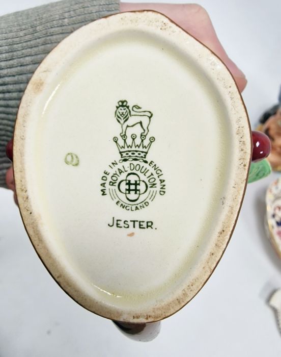 Masons Ironstone 'Mandalay' pattern oval dish, two Royal Doulton character jugs and a small jester - Image 7 of 32