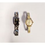 1950's ladies Tudor manual wind wristwatch, the circular dial having alternating Arabic and baton