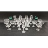 Set of four Cristalleries De Lorraine wine glasses, a set of four Cristalleries De Lorraine