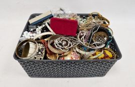 Assortment of vintage costume jewellery and other items. To include bangles, brooches and more