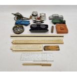 Assortment of collectables, to include Dinky toys Rolls Royce silver wraith, Britain's cannon patent