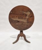 19th century mahogany tilttop table, 79cm diameter