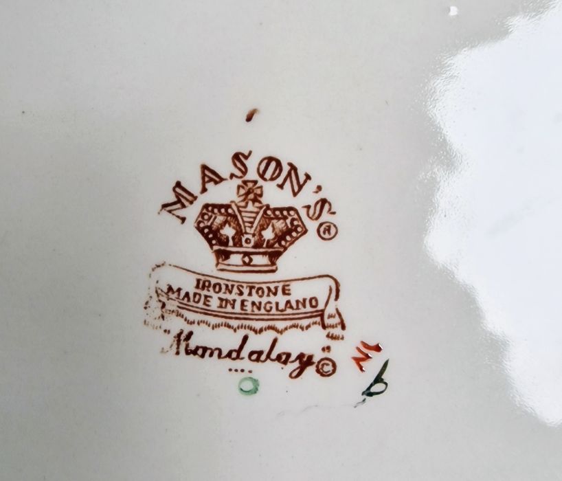 Masons Ironstone 'Mandalay' pattern oval dish, two Royal Doulton character jugs and a small jester - Image 28 of 32