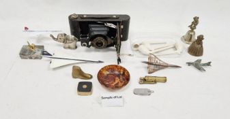 Folding automatic Brownie camera, various models of 'Concorde' , clay pipes, bottle openers, lighter