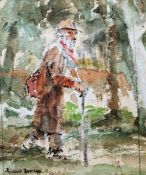 Roland Batchelor (1889-1990) Watercolour "The Loner", signed and dated '88 lower left, framed and