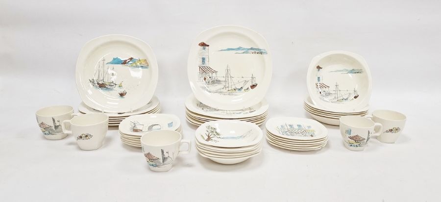 Quantity of Midwinter "Riviera" table wares designed by Hugh Casson to include bowls, dinner plates, - Image 3 of 4